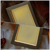 Maxbell LED Photo Frame Display Decoration Wood Picture Frame for Desk Bedroom Home 21cmx17cm