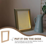 Maxbell LED Photo Frame Display Decoration Wood Picture Frame for Desk Bedroom Home 21cmx17cm
