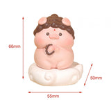 Maxbell Pig Statue Good Lucky Ornament Resin Figurine for Office Wedding Dining Room Style A
