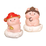 Maxbell Pig Statue Good Lucky Ornament Resin Figurine for Office Wedding Dining Room Style A