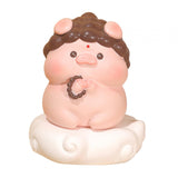 Maxbell Pig Statue Good Lucky Ornament Resin Figurine for Office Wedding Dining Room Style A