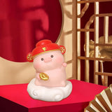 Maxbell Pig Statue Good Lucky Ornament Resin Figurine for Office Wedding Dining Room Style B