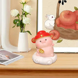 Maxbell Pig Statue Good Lucky Ornament Resin Figurine for Office Wedding Dining Room Style B