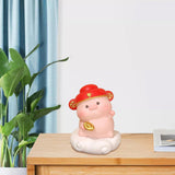 Maxbell Pig Statue Good Lucky Ornament Resin Figurine for Office Wedding Dining Room Style B