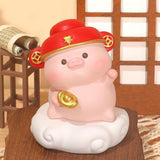 Maxbell Pig Statue Good Lucky Ornament Resin Figurine for Office Wedding Dining Room Style B