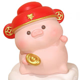 Maxbell Pig Statue Good Lucky Ornament Resin Figurine for Office Wedding Dining Room Style B