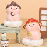 Maxbell Pig Statue Good Lucky Ornament Resin Figurine for Office Wedding Dining Room Style B