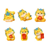 Maxbell Chinese New Year Dragon Figurine Mini Cute for Desktop Bookshelf Living Room Style A