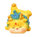 Maxbell Chinese New Year Dragon Figurine Mini Cute for Desktop Bookshelf Living Room Style A