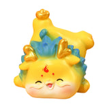 Maxbell Chinese New Year Dragon Figurine Mini Cute for Desktop Bookshelf Living Room Style A