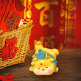 Maxbell Chinese New Year Dragon Figurine Mini Cute for Desktop Bookshelf Living Room Style A
