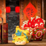 Maxbell Chinese New Year Dragon Figurine Mini Cute for Desktop Bookshelf Living Room Style A