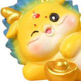 Maxbell Chinese New Year Dragon Figurine Mini Cute for Desktop Bookshelf Living Room Style B
