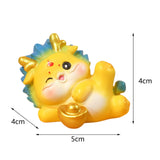 Maxbell Chinese New Year Dragon Figurine Mini Cute for Desktop Bookshelf Living Room Style B