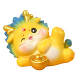 Maxbell Chinese New Year Dragon Figurine Mini Cute for Desktop Bookshelf Living Room Style B