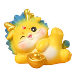Maxbell Chinese New Year Dragon Figurine Mini Cute for Desktop Bookshelf Living Room Style B