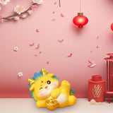 Maxbell Chinese New Year Dragon Figurine Mini Cute for Desktop Bookshelf Living Room Style B