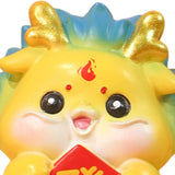 Maxbell Chinese New Year Dragon Figurine Mini Cute for Desktop Bookshelf Living Room Style C