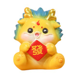 Maxbell Chinese New Year Dragon Figurine Mini Cute for Desktop Bookshelf Living Room Style C