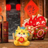 Maxbell Chinese New Year Dragon Figurine Mini Cute for Desktop Bookshelf Living Room Style C