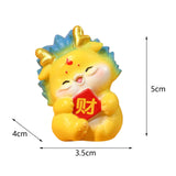 Maxbell Chinese New Year Dragon Figurine Mini Cute for Desktop Bookshelf Living Room Style D