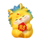 Maxbell Chinese New Year Dragon Figurine Mini Cute for Desktop Bookshelf Living Room Style D