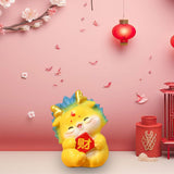 Maxbell Chinese New Year Dragon Figurine Mini Cute for Desktop Bookshelf Living Room Style D