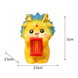 Maxbell Chinese New Year Dragon Figurine Mini Cute for Desktop Bookshelf Living Room Style E