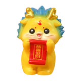 Maxbell Chinese New Year Dragon Figurine Mini Cute for Desktop Bookshelf Living Room Style E
