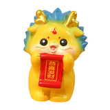 Maxbell Chinese New Year Dragon Figurine Mini Cute for Desktop Bookshelf Living Room Style E