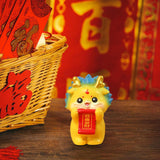 Maxbell Chinese New Year Dragon Figurine Mini Cute for Desktop Bookshelf Living Room Style E