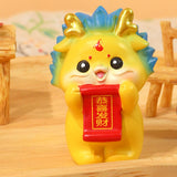 Maxbell Chinese New Year Dragon Figurine Mini Cute for Desktop Bookshelf Living Room Style E