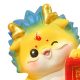 Maxbell Chinese New Year Dragon Figurine Mini Cute for Desktop Bookshelf Living Room Style F