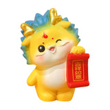 Maxbell Chinese New Year Dragon Figurine Mini Cute for Desktop Bookshelf Living Room Style F