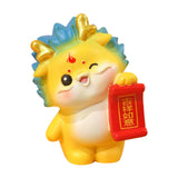 Maxbell Chinese New Year Dragon Figurine Mini Cute for Desktop Bookshelf Living Room Style F