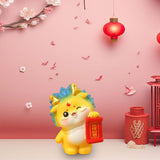 Maxbell Chinese New Year Dragon Figurine Mini Cute for Desktop Bookshelf Living Room Style F