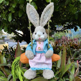 Maxbell Easter Bunny Figurine Cartoon Garden Statue for Bedroom Micro Landscape Desk Female