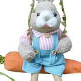 Maxbell Easter Bunny Figurine Cartoon Garden Statue for Bedroom Micro Landscape Desk Male