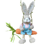 Maxbell Easter Bunny Figurine Cartoon Garden Statue for Bedroom Micro Landscape Desk Male