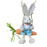 Maxbell Easter Bunny Figurine Cartoon Garden Statue for Bedroom Micro Landscape Desk Male
