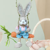 Maxbell Easter Bunny Figurine Cartoon Garden Statue for Bedroom Micro Landscape Desk Male