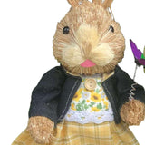 Maxbell 2 Pieces Easter Bunny Figurines Easter Decoration for Living Room Lawn Style A