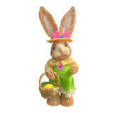 Maxbell Easter Bunny Figurine Easter Decor Garden Statue for Balcony Office Tabletop Style A
