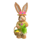 Maxbell Easter Bunny Figurine Easter Decor Garden Statue for Balcony Office Tabletop Style A