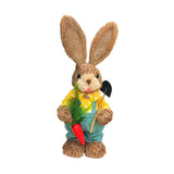 Maxbell Easter Bunny Figurine Easter Decor Garden Statue for Balcony Office Tabletop Style B