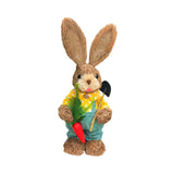 Maxbell Easter Bunny Figurine Easter Decor Garden Statue for Balcony Office Tabletop Style B