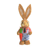 Maxbell Easter Bunny Figurine Easter Decor Garden Statue for Balcony Office Tabletop Style C