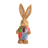 Maxbell Easter Bunny Figurine Easter Decor Garden Statue for Balcony Office Tabletop Style C