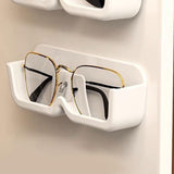 Maxbell Eyeglasses Holder Wall Mount Durable Stylish for Tabletop Showcase Apartment White