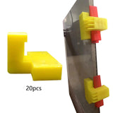 Maxbell 20 Pieces Tile Leveling System Spacers Wall Floor Tile Adjustment Fixed Tool